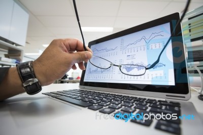 Checking Reported Profits Stock Photo Checking Reported Profits Stock Photo