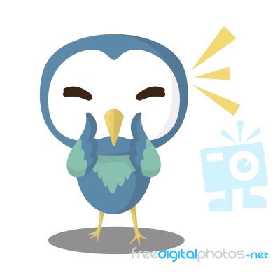 Cheerful Owl Stock Image