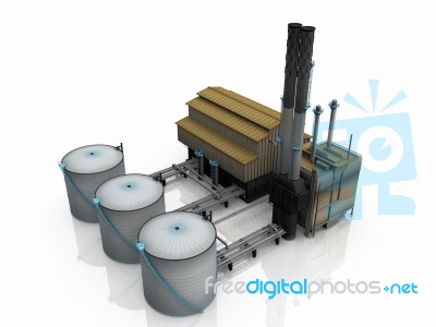 Chemical Factory Stock Image