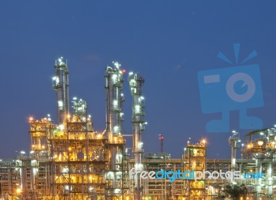 Chemical Plant Stock Photo