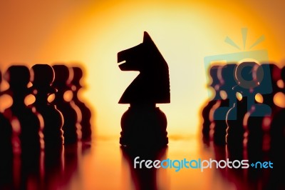 Chess Pieces Stock Photo