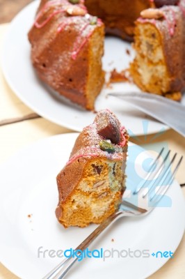 Chestnut Cake Bread Dessert Stock Photo