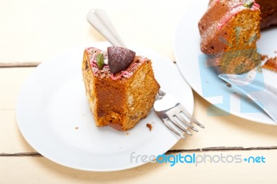 Chestnut Cake Bread Dessert Stock Photo