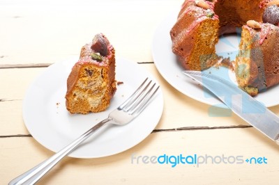 Chestnut Cake Bread Dessert Stock Photo