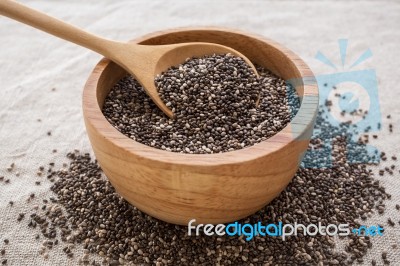 Chia Seeds Stock Photo