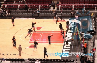 Chicago Bulls United Center Sports Arena
 Stock Photo