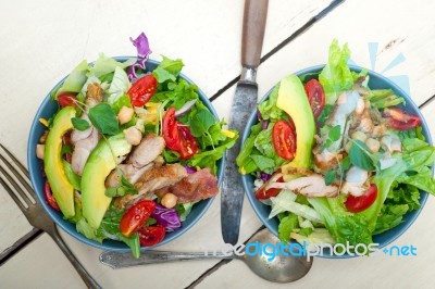 Chicken Avocado Salad Stock Photo
