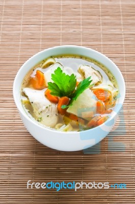 Chicken Soup Stock Photo