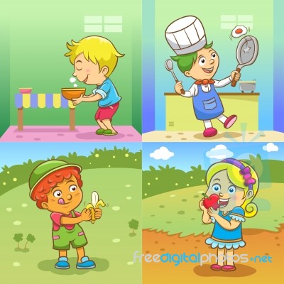 Child Activities Stock Image