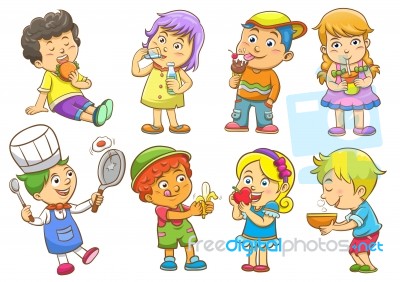Child Activities Routines Stock Image