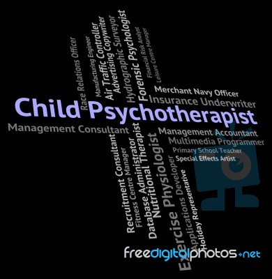 Child Psychotherapist Indicating Disturbed Mind And Youth Stock Image