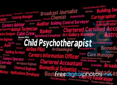 Child Psychotherapist Represents Personality Disorder And Child'… Stock Image