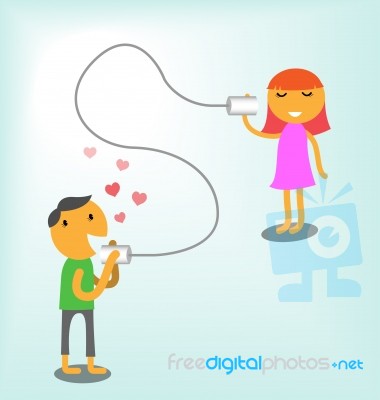 Children Communication Stock Image