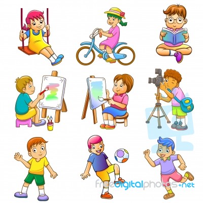 Children Play Stock Image