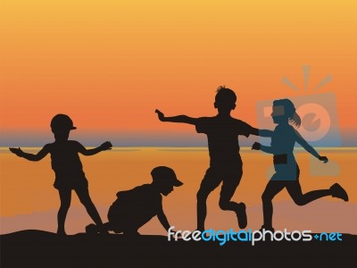 Children Playing Stock Image