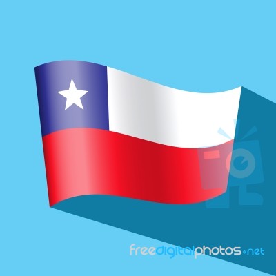 Chile Flag  Icon Stock Image