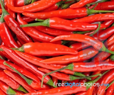Chili Pepper Isolated On A White Background Stock Photo