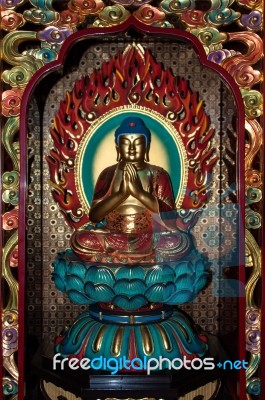 Chinese Buddha Statue, Buddhism Stock Photo