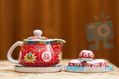 Chinese Teapot  - Stock Image Stock Photo