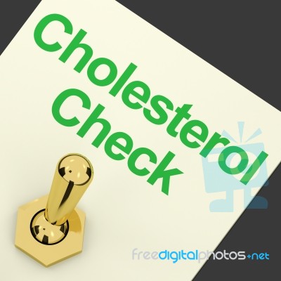 Cholesterol Check Switch Stock Image