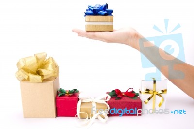 Choosing Gift Stock Photo