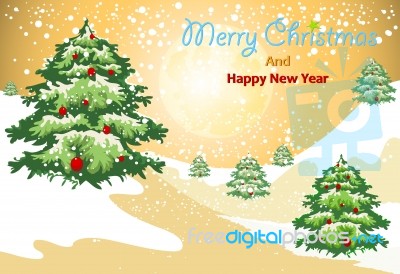 Christmas And Happy New Year Stock Image