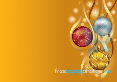 Christmas Bauble Background Stock Image