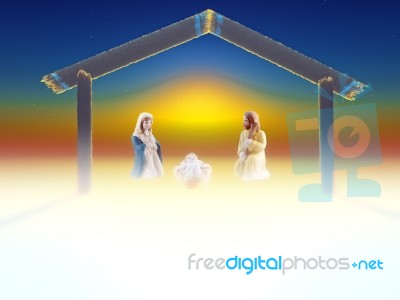 Christmas Crib Stock Image