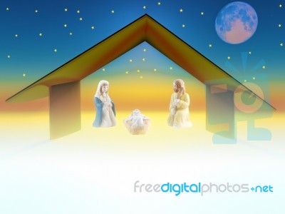 Christmas Crib Stock Image