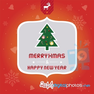 Christmas Greeting Card2 Stock Image