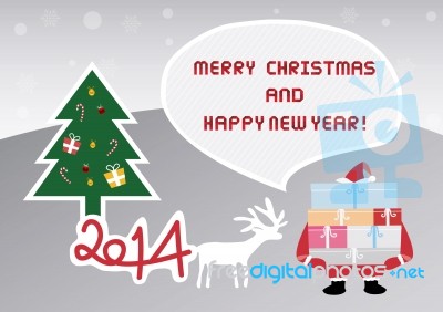 Christmas Greeting Card45 Stock Image