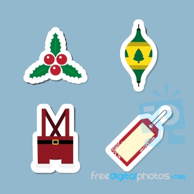 Christmas Icon Set Stock Image