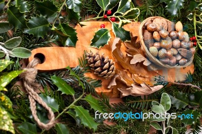 Christmas Nuts Stock Photo