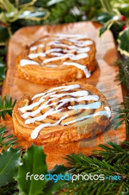 Christmas Pastry Stock Photo