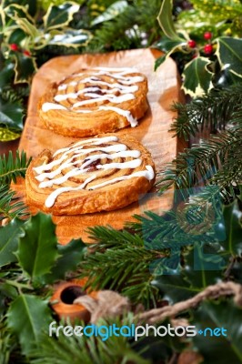 Christmas Pastry Stock Photo