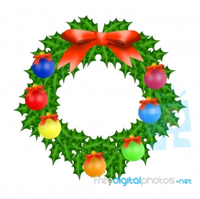 Christmas Wreath Stock Image Christmas Wreath Stock Image
