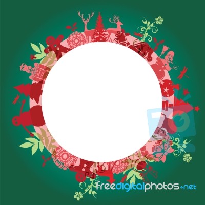 Christmas Wreath Stock Image