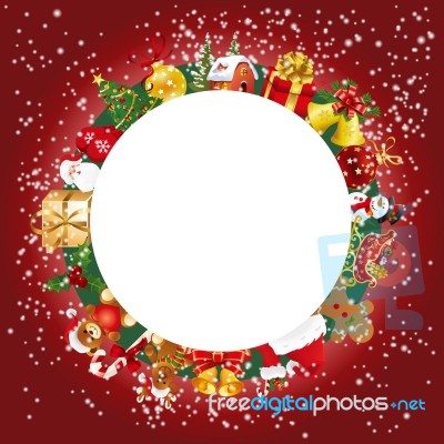 Christmas Wreath Stock Image