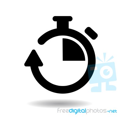 Chronometer Icon  Illustration Eps10 On White Background Stock Image