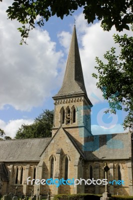 Church And Steeple Stock Photo