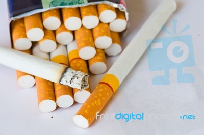 Cigarettes Stock Photo