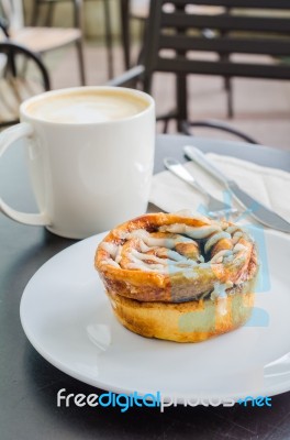 Cinnamon Roll Stock Photo