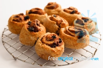 Cinnamon Rolls Homemade Stock Photo