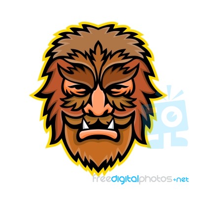 Circus Wolfman Or Wolfboy Mascot Stock Image