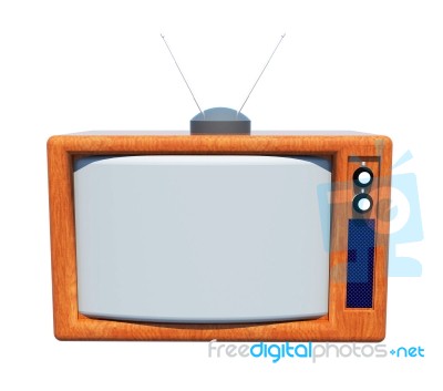 Classic Television Stock Image