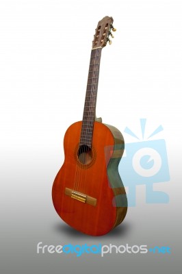 Classical Acoustic Guitar Stock Photo