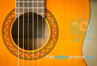 Classical Guitar Stock Photo