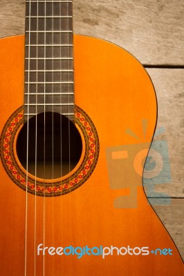 Classical Guitar Stock Photo