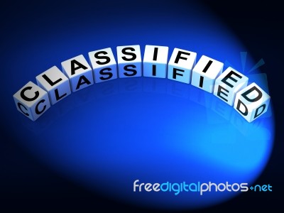 Classified Letters Show Top Secret Confidential And Restricted A… Stock Image