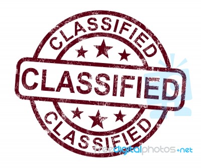 Classified Stamp Stock Image